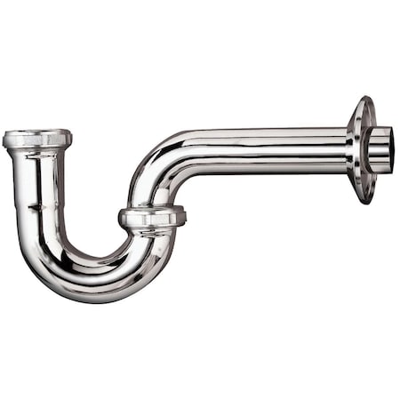 All-Source 1-1/4 In. x 1-1/4 In. Chrome-Plated 17 Gauge Brass P-Trap 301K